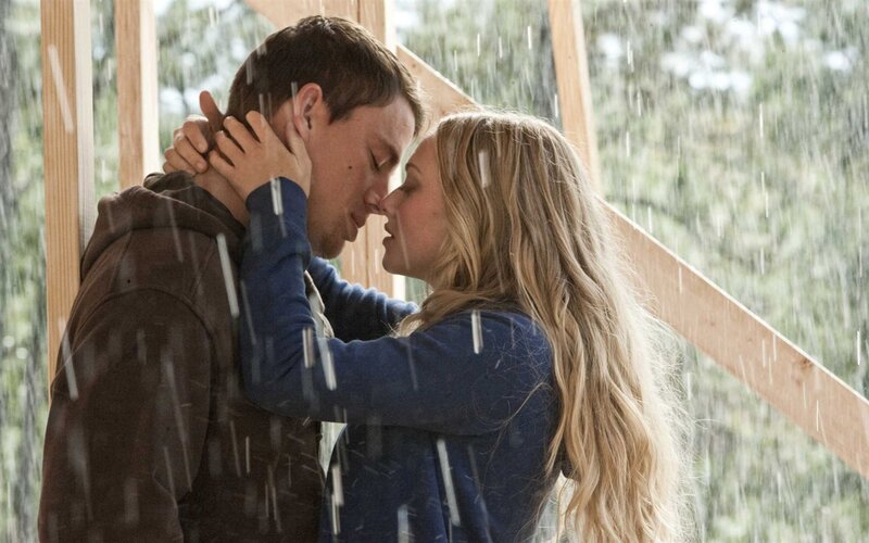 Couple in Rain — Blue