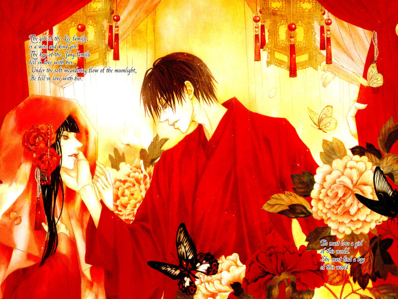 Couple in Red Robes