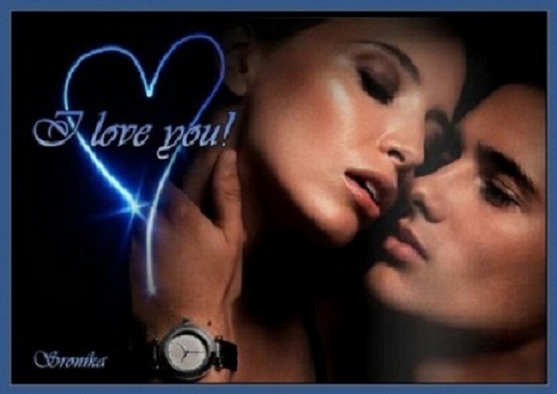 Couple in Romantic Pose — Black