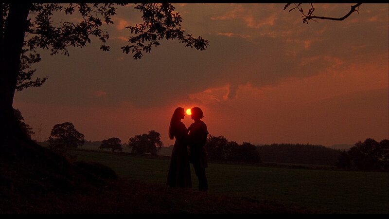 Couple in Silhouette — Orange, Dramatic
