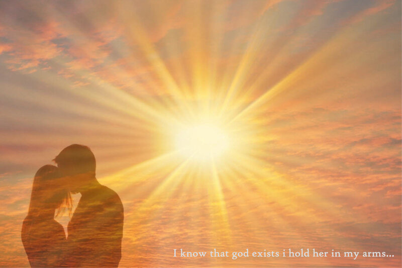 Couple in Silhouette — Orange, Serene, Sunset