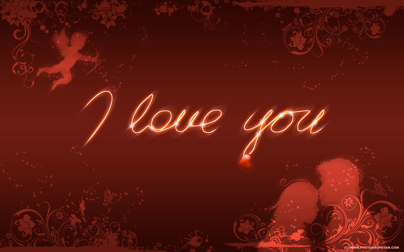Couple in Silhouette — Red