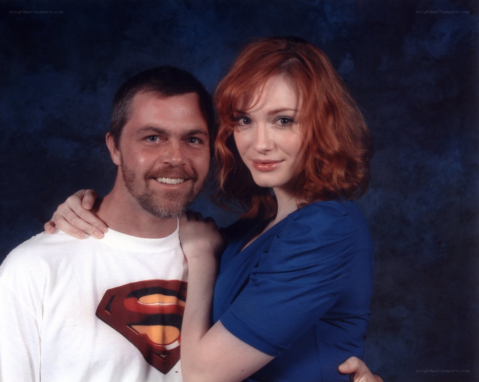 couple in superhero-themed photo