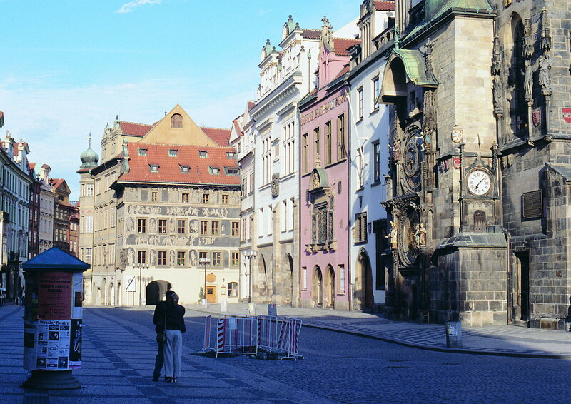 Couple in Town Square