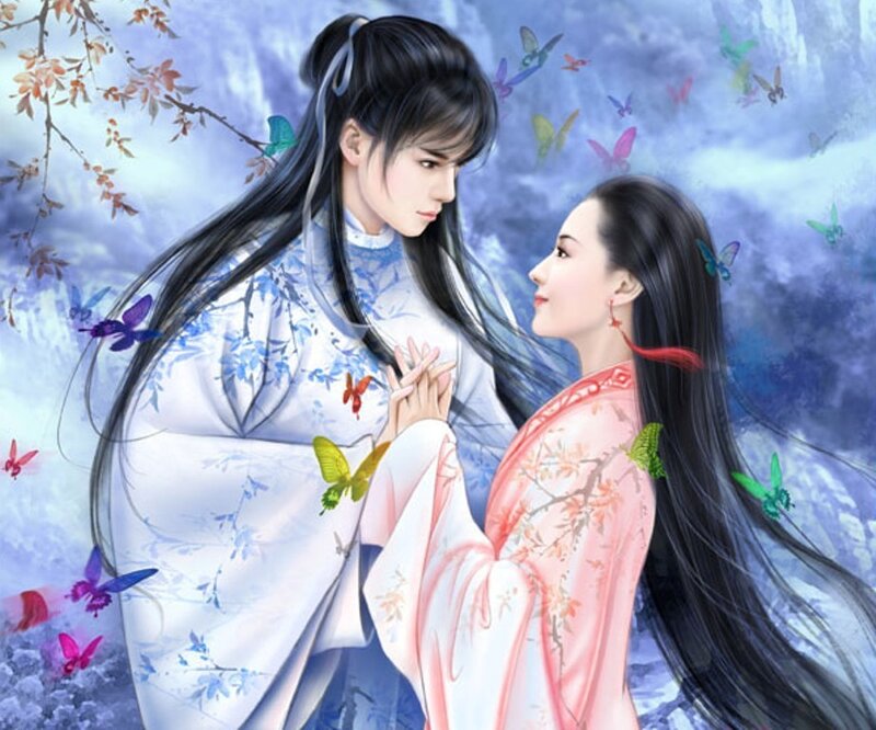 couple in traditional attire