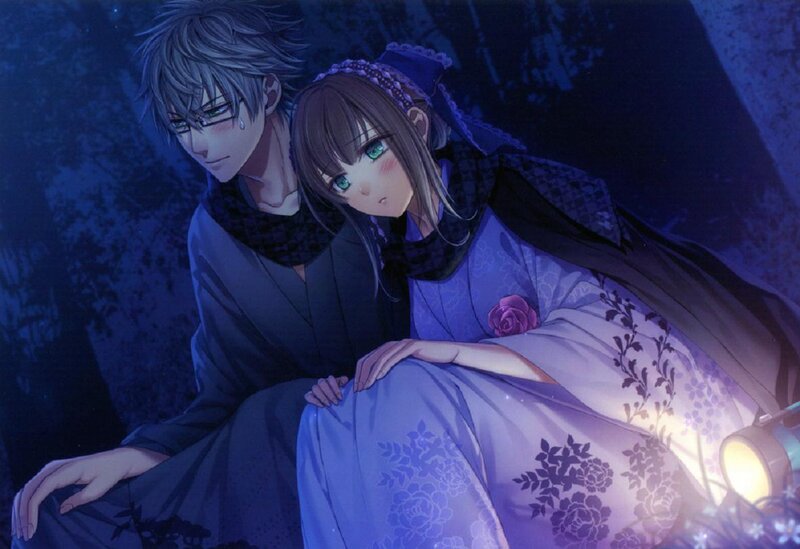 Couple in Traditional Clothing — Blue