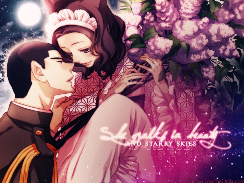 Couple in Traditional Clothing — Purple