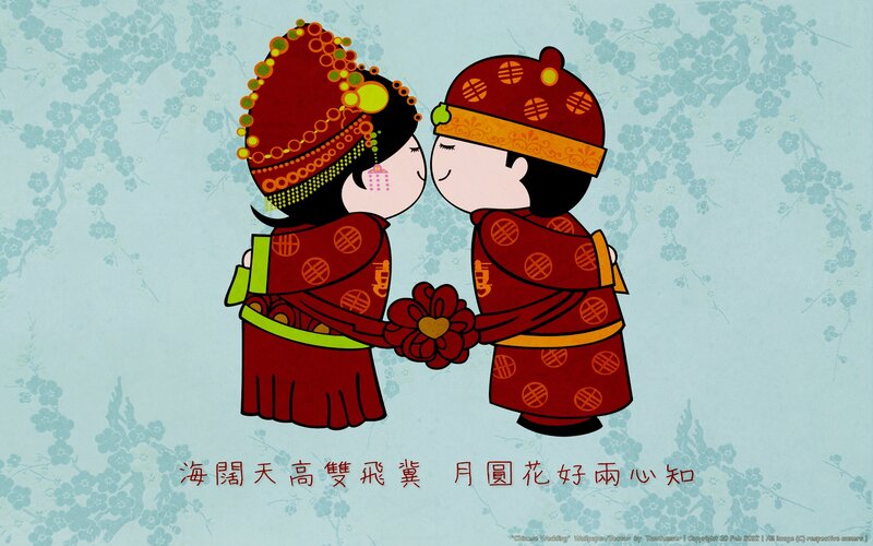 Couple in Traditional Wedding Attire