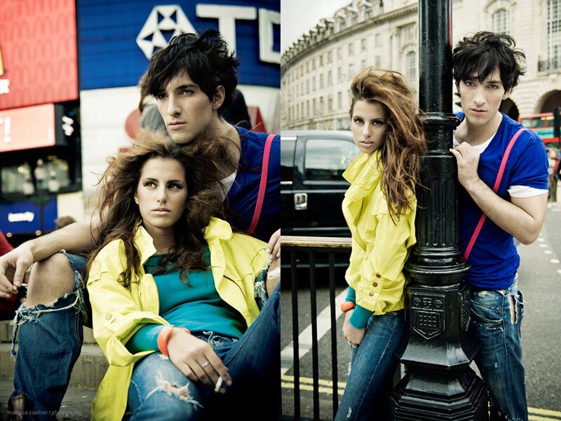 Couple in urban fashion