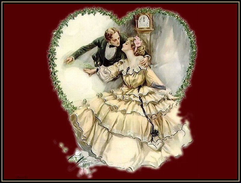 Couple in Vintage Dress