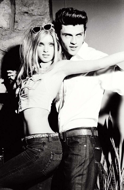Couple in vintage fashion