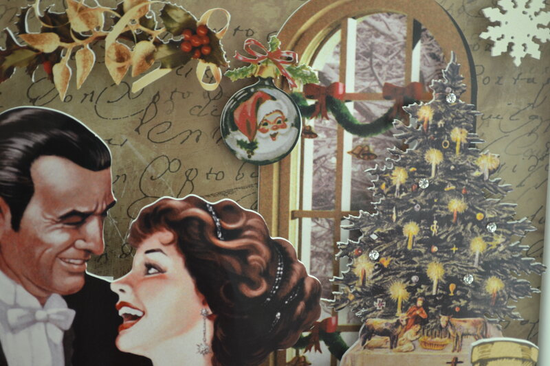Couple in Vintage Illustration — Brown