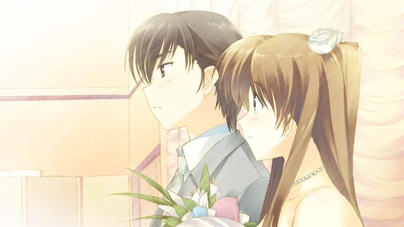 Couple in Wedding Attire — Beige
