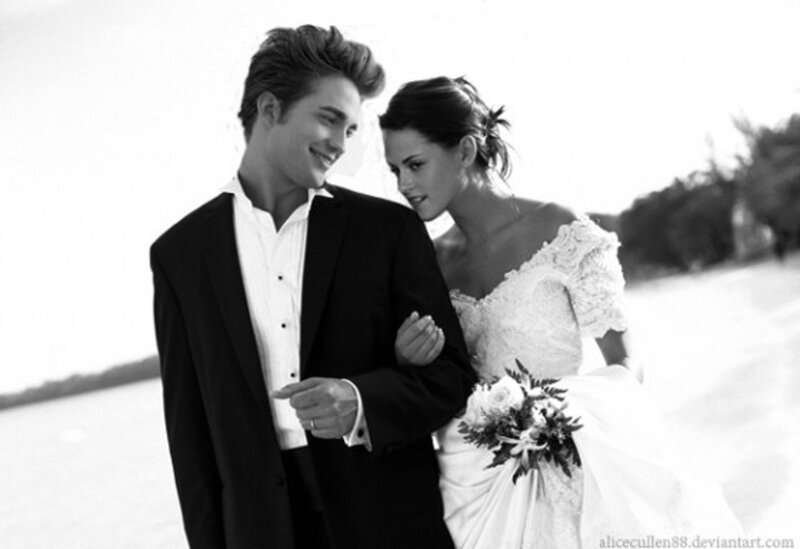 Couple in Wedding Attire — Black, Romantic, Afternoon