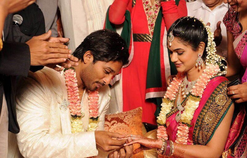 Couple in Wedding Attire — Pink, Celebratory