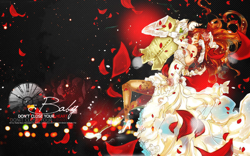 Couple in Wedding Attire — Red