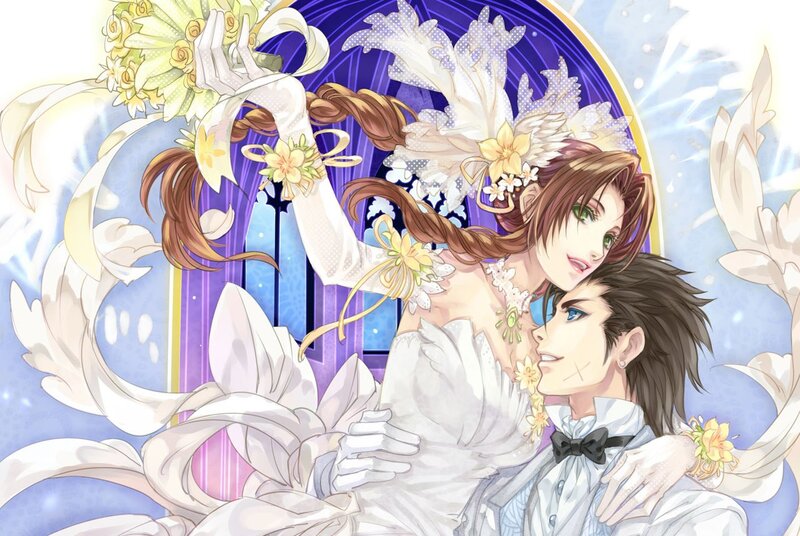 Couple in Wedding Attire — White, Celebratory