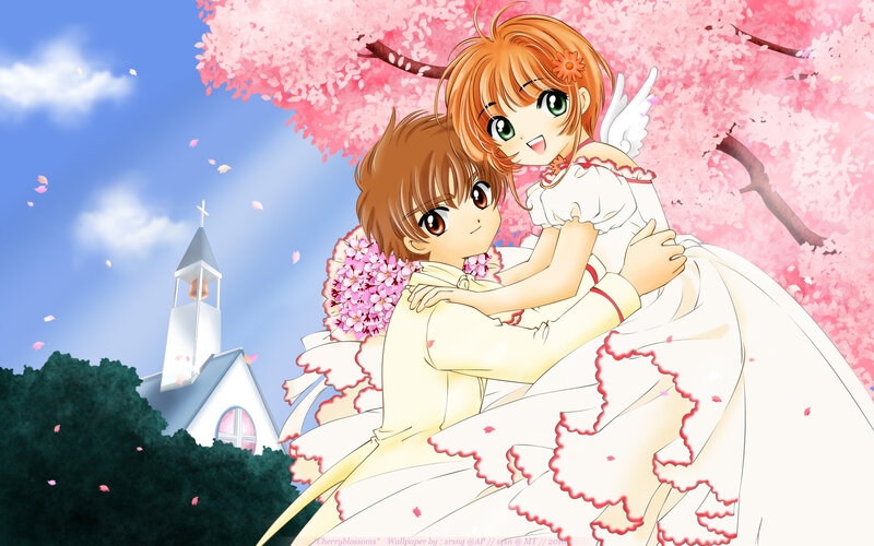 Couple in Wedding Dresses — Pink