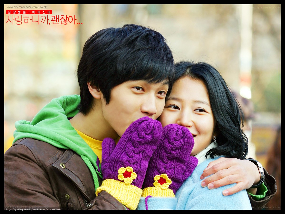 couple in winter clothes