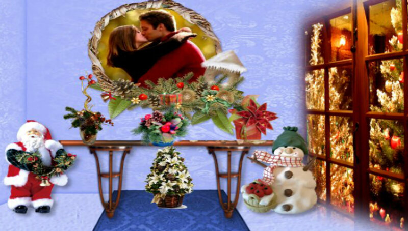 Couple in Wreath Frame