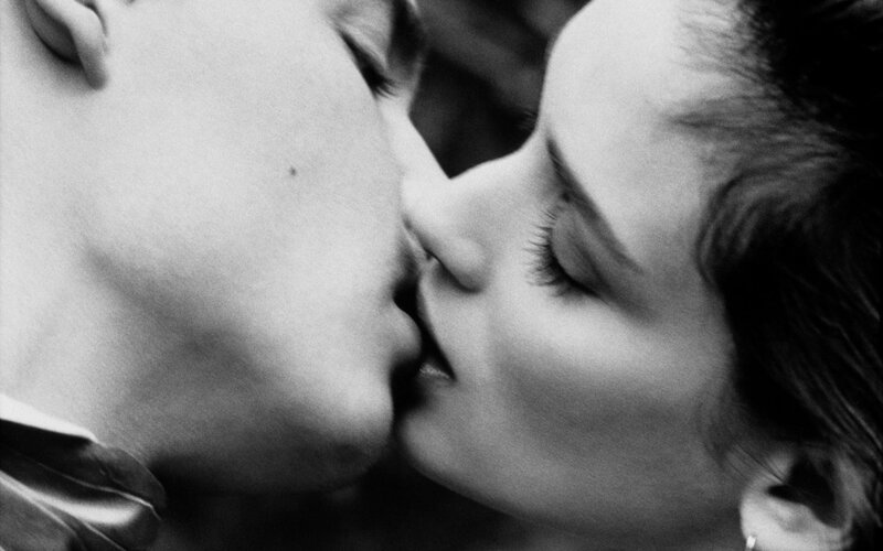 Couple Kissing — Black, Intimate, Photograph, Kiss
