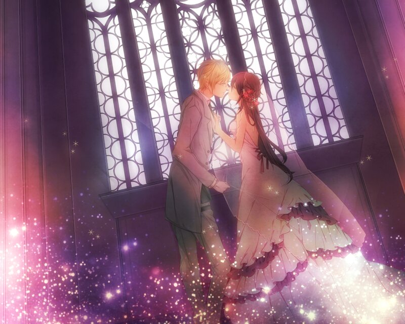 Couple Kissing in Church