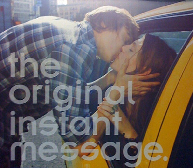 Couple Kissing in Taxi