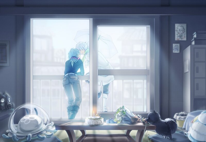 couple kissing in the rain