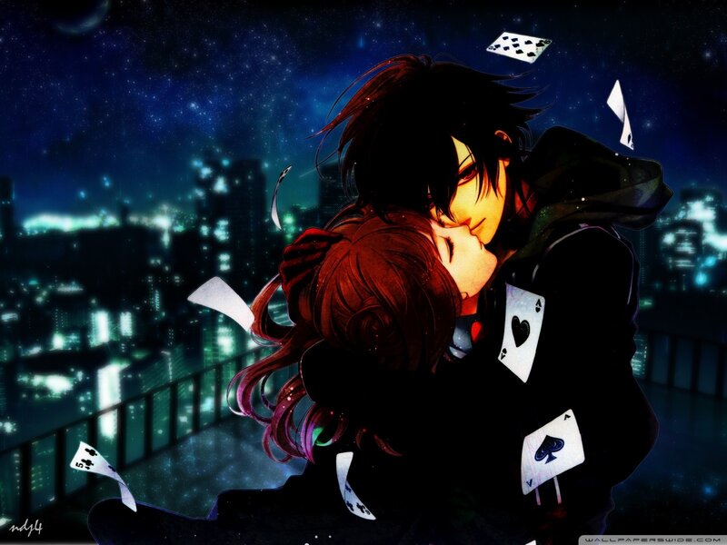 couple kissing on rooftop