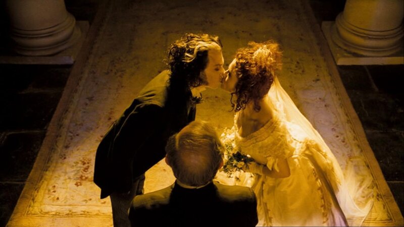 Couple Kissing on Rug
