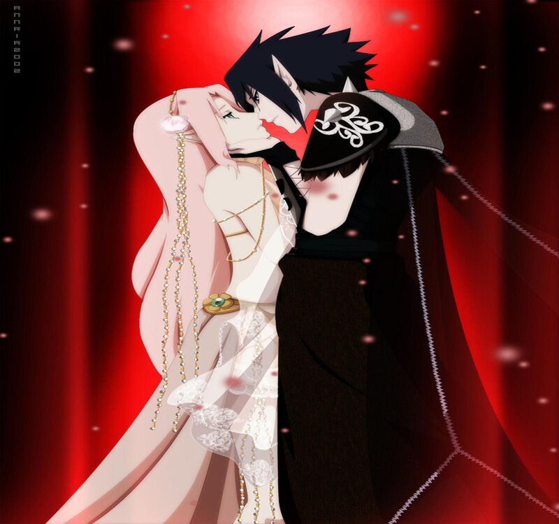 Couple Kissing on Stage — Red, Dramatic