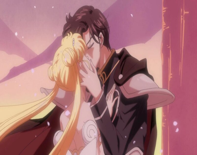 Couple Kissing — Pink, Romantic, Sunset