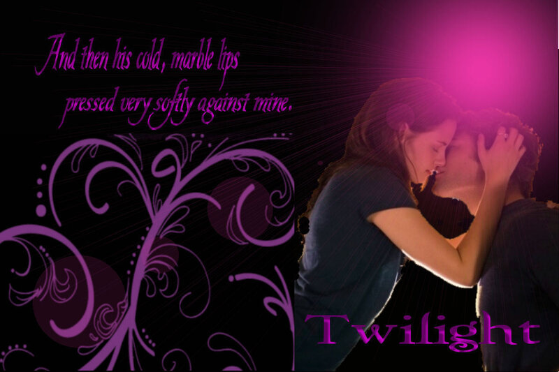 Couple Kissing — Purple