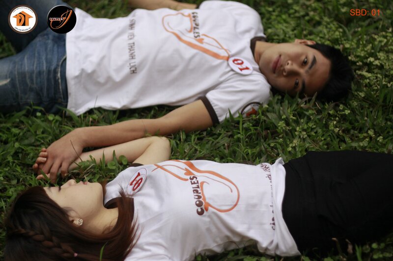 Couple Lying on Grass — Green, Calm, Afternoon