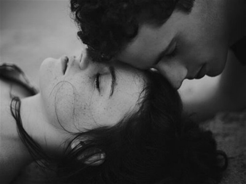 Couple Lying on Ground — Black
