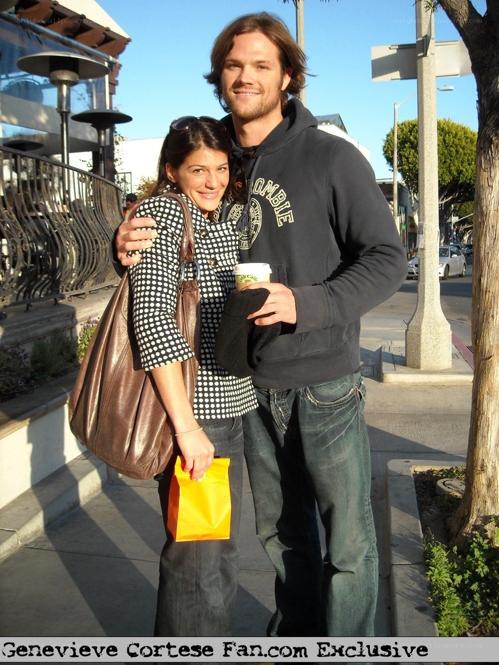 Couple on a city sidewalk