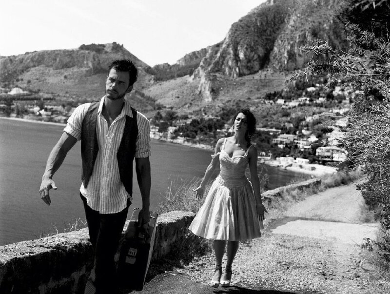 Couple on a coastal path