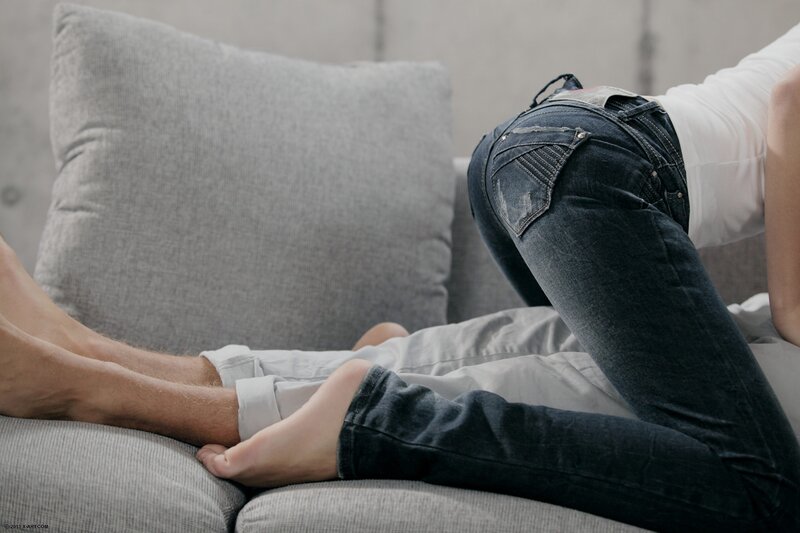 Couple on a couch