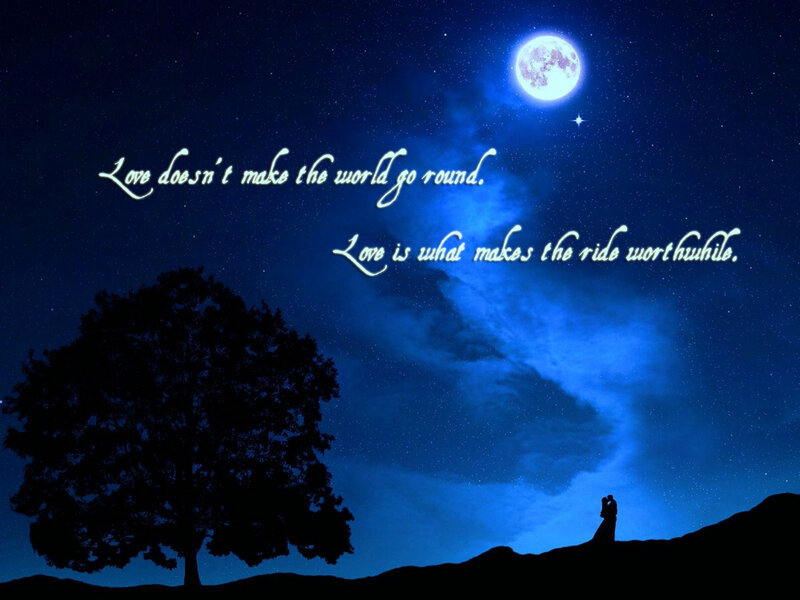 Couple on a Hill — Blue, Serene