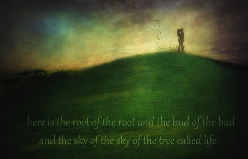 Couple on a Hill — Green, Dramatic