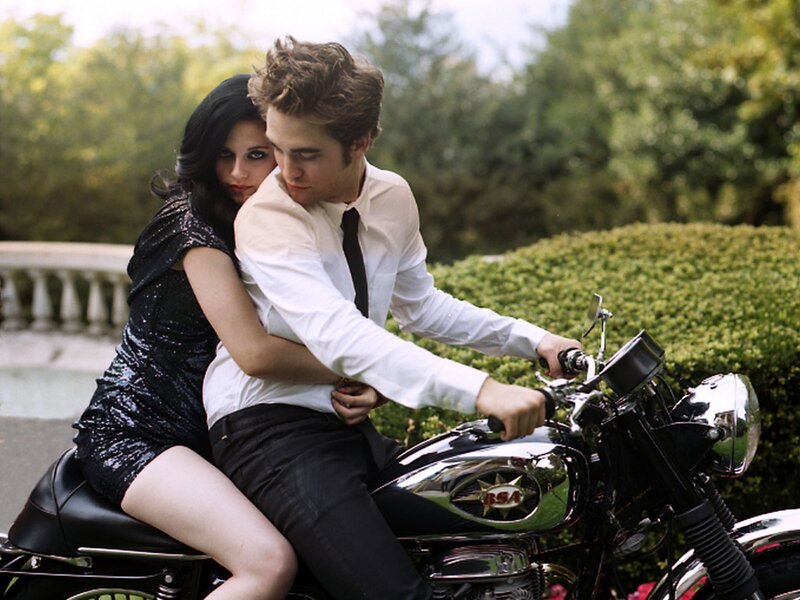couple on a motorcycle