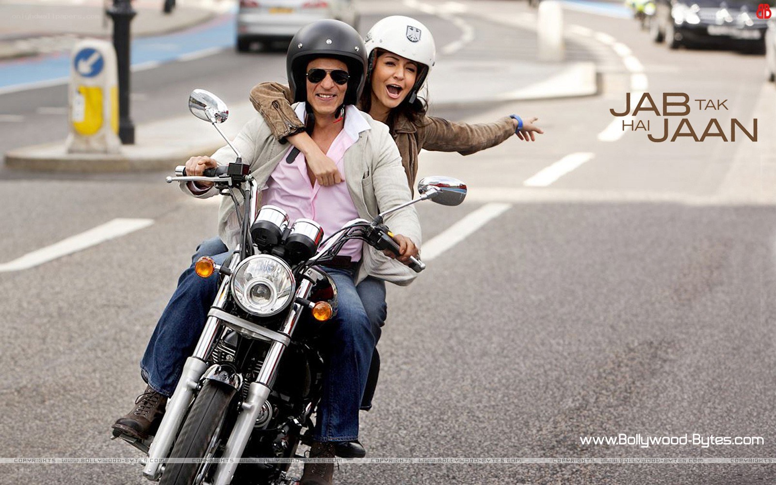 Couple on a motorcycle ride