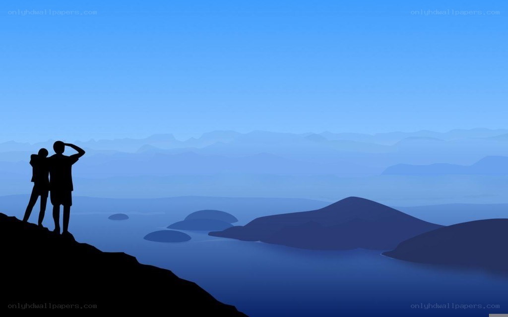 couple on a mountain overlook