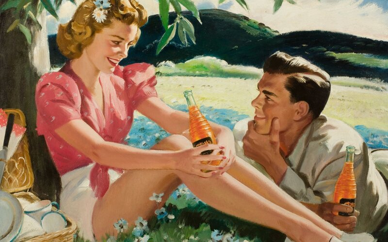 Couple on a picnic