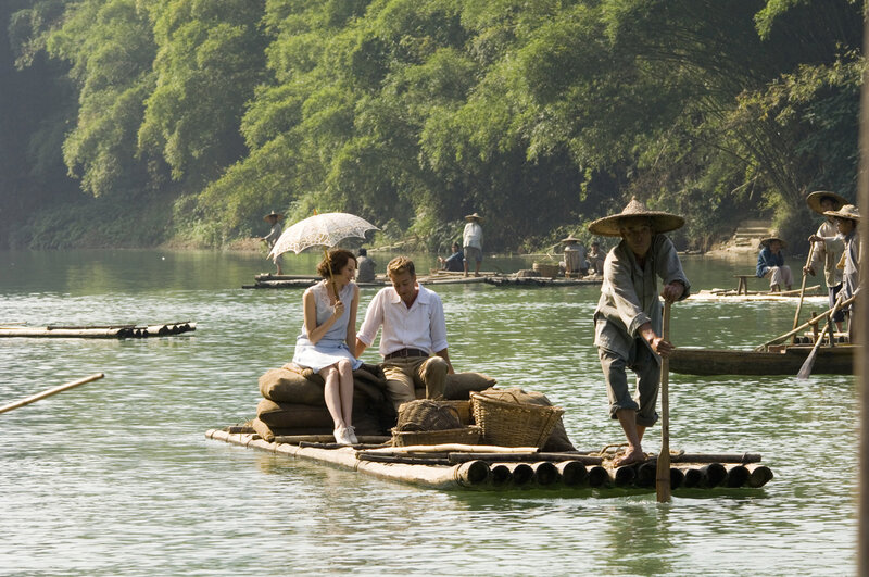 Couple on a Raft