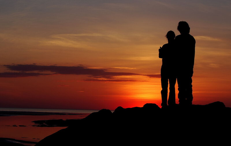 Couple on a Rock