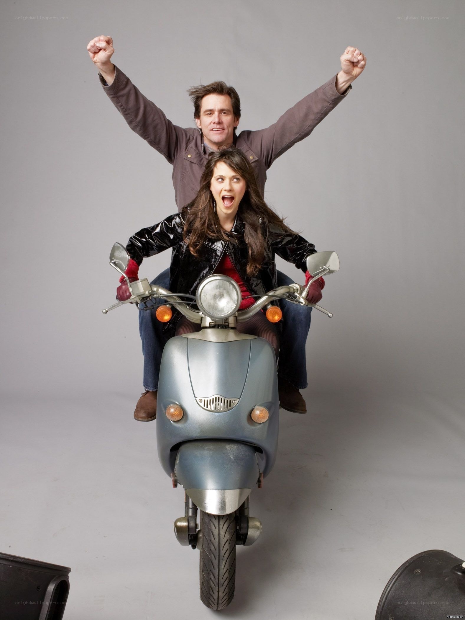 Couple on a scooter