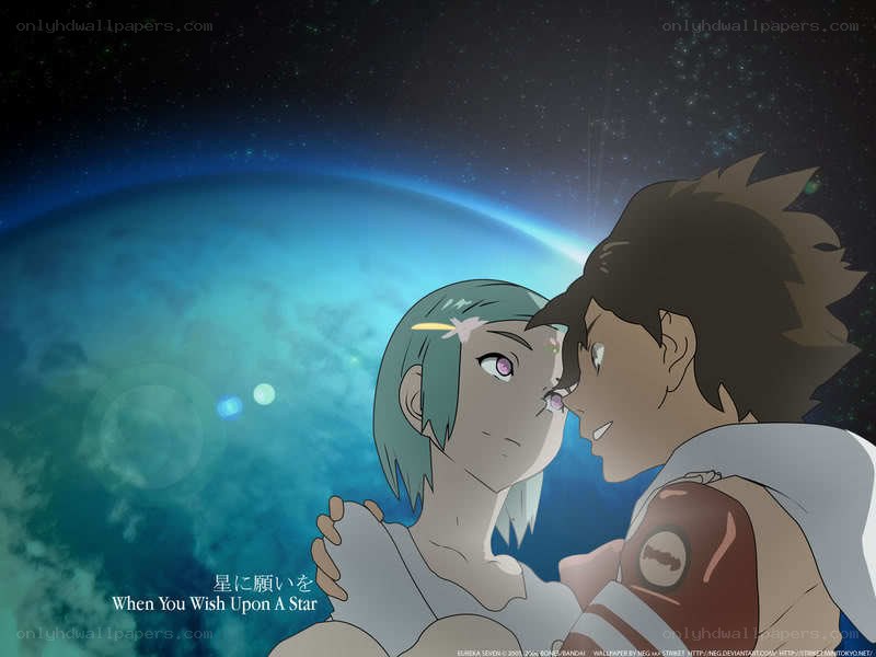 couple on a starry planet