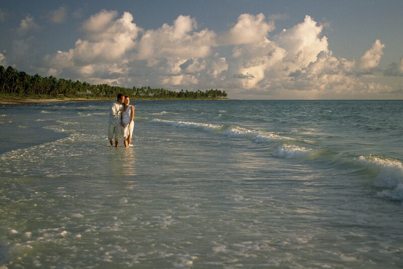 Couple on a tropical beach