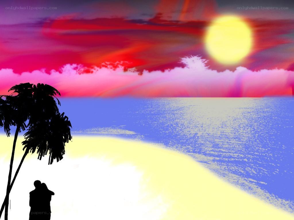 Couple on a tropical beach